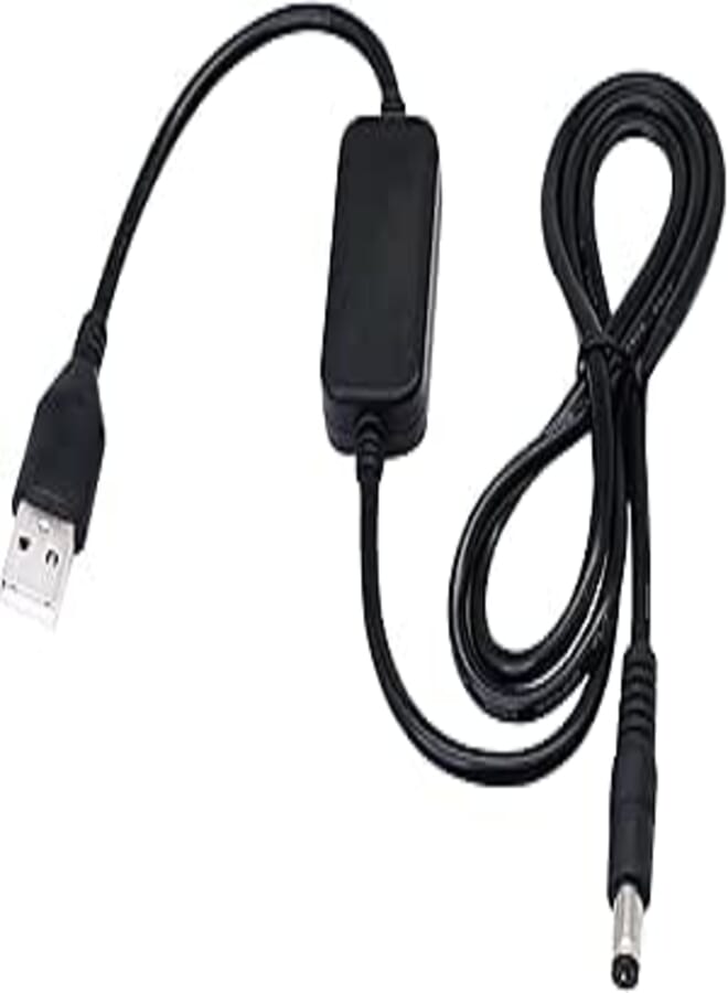 SinLoon 3.28ft USB 5V to DC 12V Converter Step Up Voltage Converter Power Cable,for Camera, Desk lamp, Speakers, Blue Tooth Headset, and Other 5V Devices.(5.5 x 2.1mm)